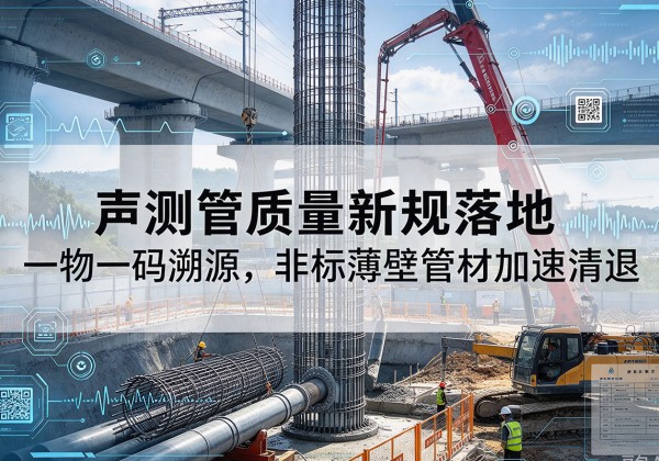 钦北声测管质量新规落地，一物一码溯源，非标薄壁管材加速清退